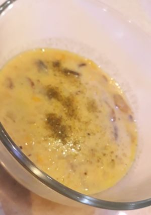 صورة لوصفة شوربة الفطر بالحليب
