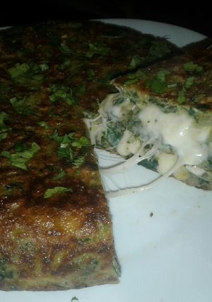 Una foto de Deliciosa tortilla de acelga y avena rellena! 😊