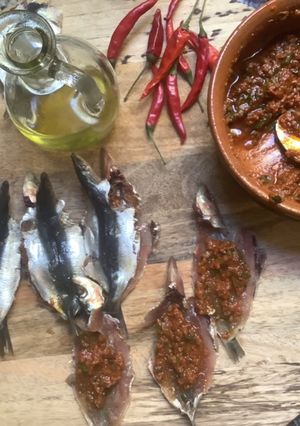 Une photo de 🐬Sardines 🐟farcies marinade 🪹maison 🏠