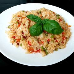 A picture of My king Prawns with Rice 😍.