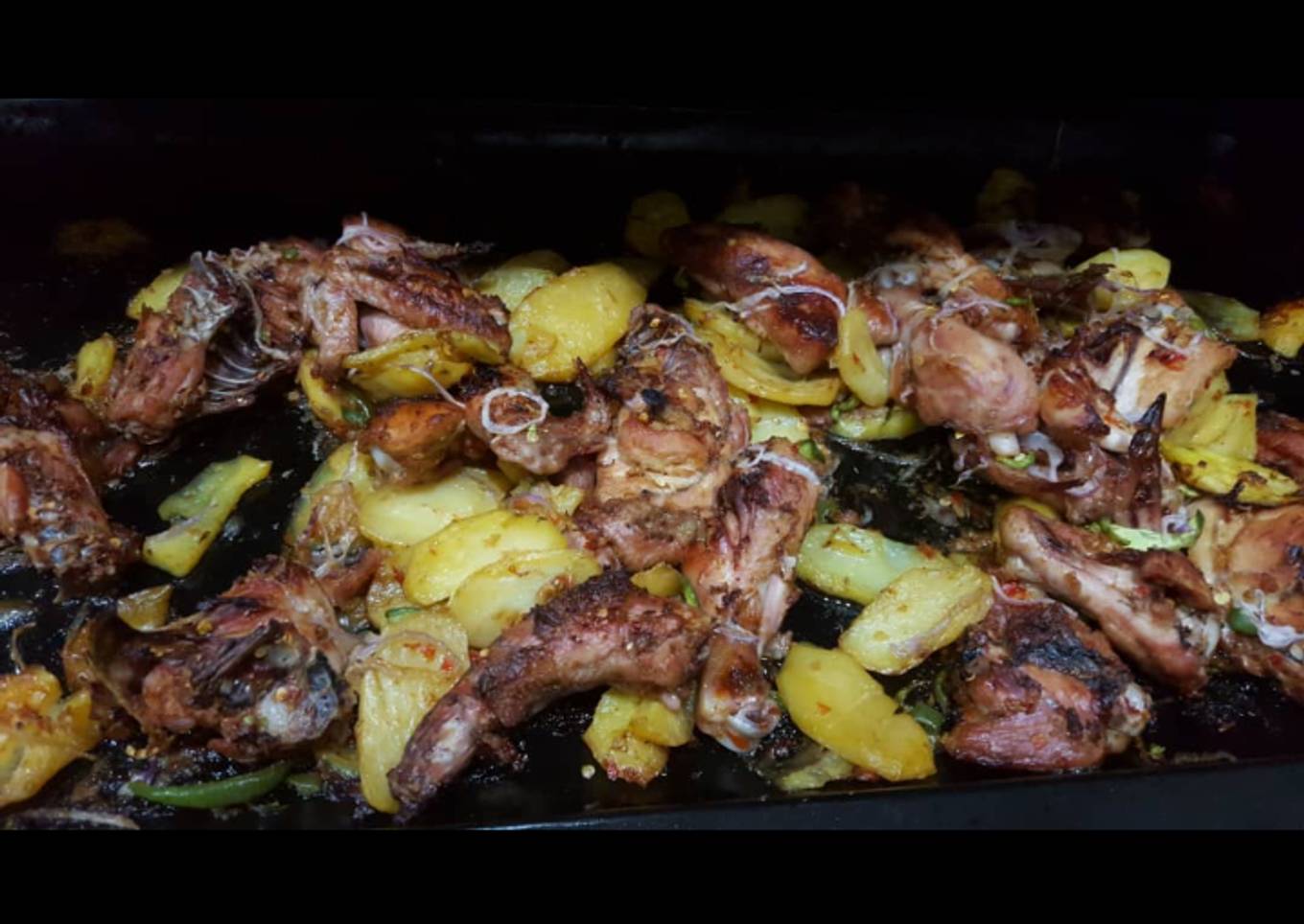 Grilled chicken and Irish potatoes