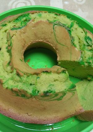 Foto resep Bolu pandan panggang merekah