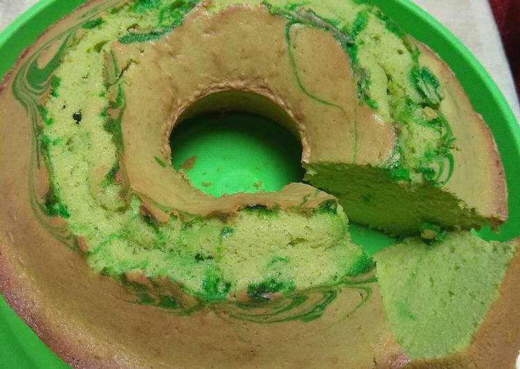 Resep: Bolu pandan panggang merekah enak