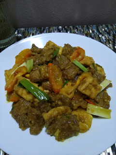 Foto resep Stir Fried Beef with Tofu (Tumis Daging Tahu)