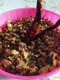 নারকেল সহযোগে থোড় ভাজা(narkel thor bhaja recipe in Bengali)