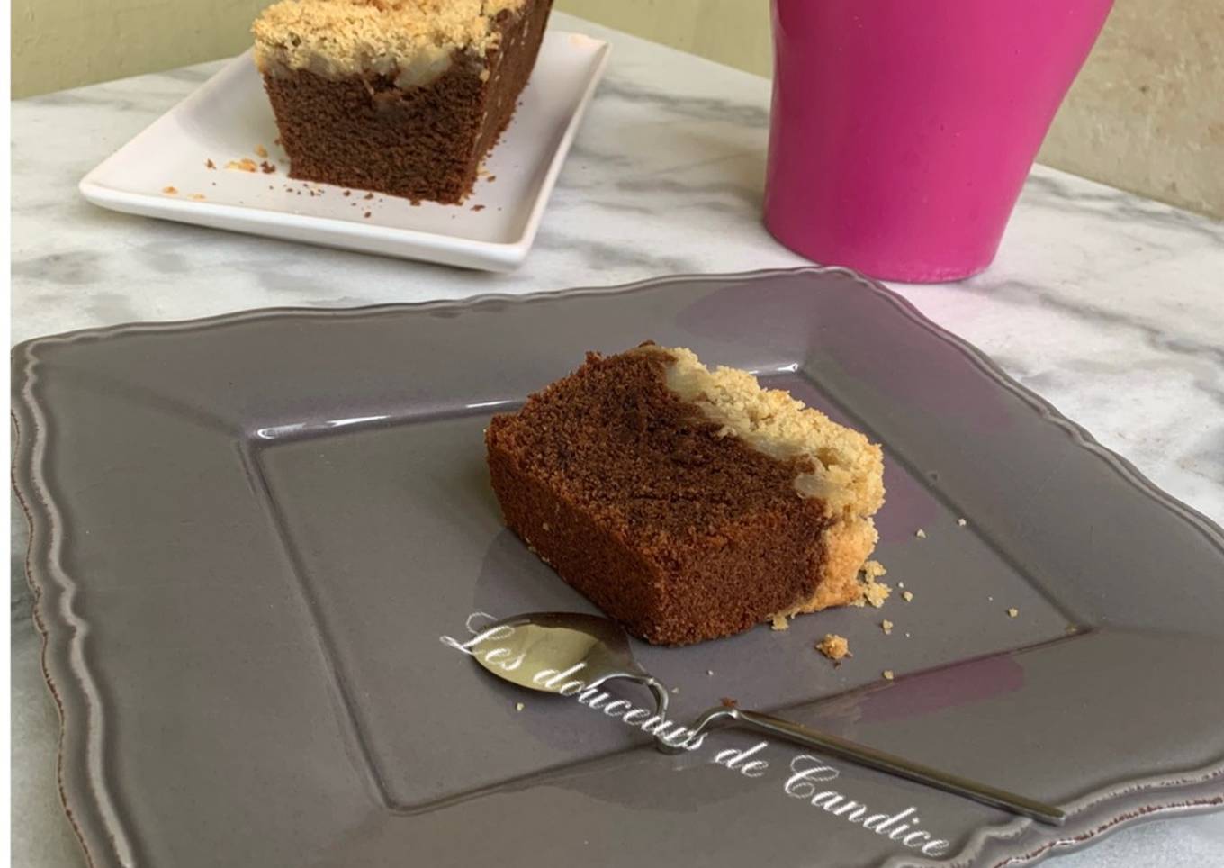 Crumble cake choco poires