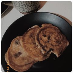 A picture of No - eggs Cranberry Pancake.