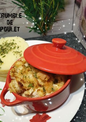 Une photo de Poulet moutarde et son crumble croustillant 😋
