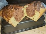 Budín marmolado