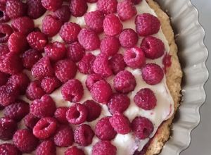 Una foto de Kuchen de frambuesas