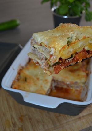 Une photo de Lasagne veau courgette