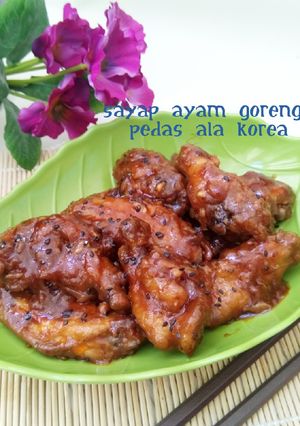 Foto resep Sayap Ayam Goreng Pedas ala Korea rasa garam masala