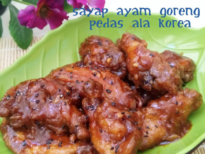  Resep membuat Sayap Ayam Goreng Pedas ala Korea rasa garam masala yang enak