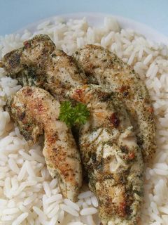 A picture of Vickys Thai Green Glazed Chicken, GF DF EF SF NF.