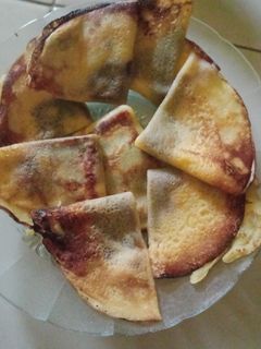 Foto resep Cemilan tepung terigu tipis isi coklat