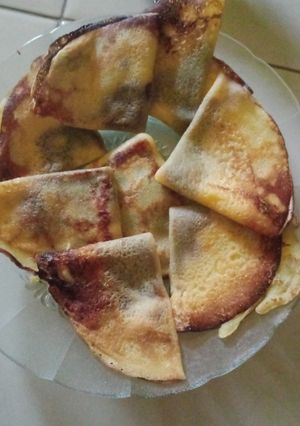 Foto resep Cemilan tepung terigu tipis isi coklat