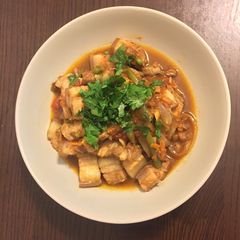Curry pork stew A picture of Curry pork stew.