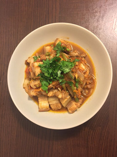 A picture of Curry pork stew.