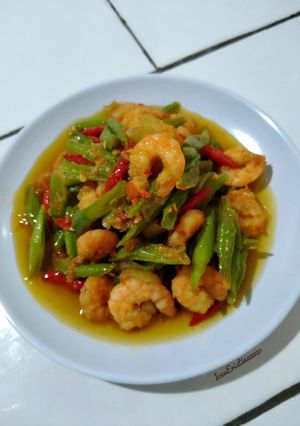 Foto resep Tumis buncis udang