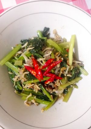 Foto resep Tumis caisim teri simple