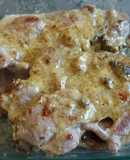 Chuletas de cerdo en salsa ranchera