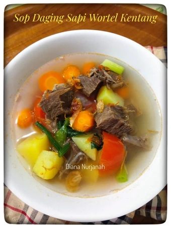 Cara Mudah Menyiapkan Resep Sop Daging Sapi Kentang wortel Anti Ribet, Bisa Manjain Lidah