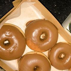 A picture of Milky donuts.