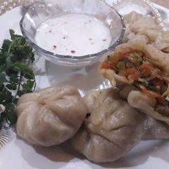 A picture of Veg momos.
