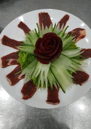 Hình của món Bò xông khói.
