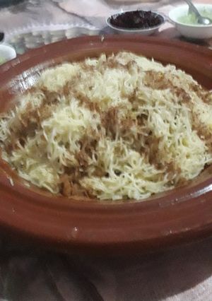 صورة لوصفة سفة الشعرية بالدجاج