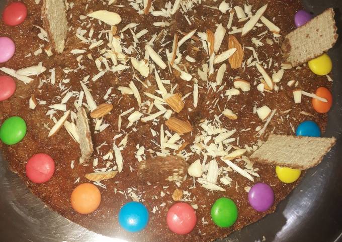 Chocolate Semolina Cake | Suji Cake | bakewithlove