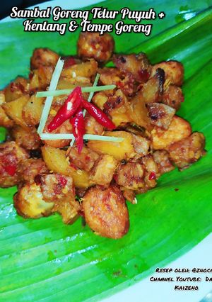 Foto resep Sambal Goreng Telur Puyuh dengan Kentang & Tempe Goreng