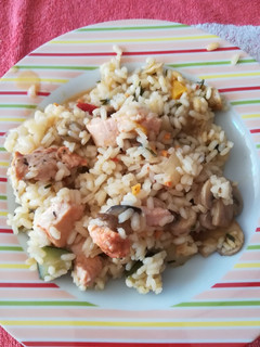 Una foto de Arroz a lo pobre