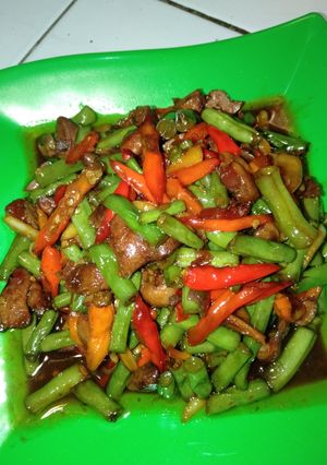 Foto resep Oseng atiampela buncis kecap