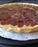 Tarta de peras al borgoña