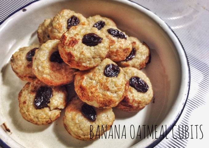 Banana Oatmeal Cubits for Diet Mayo