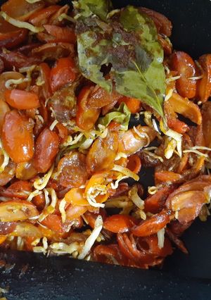 Foto resep Tumis Kulit Melinjo Ikan Teri Medan
