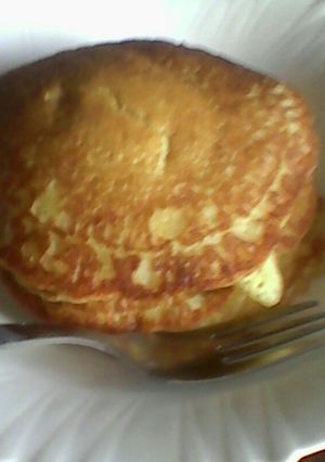 A picture of Eggless fluffy pancakes.