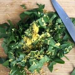 A picture of Spring pasta - vegan.