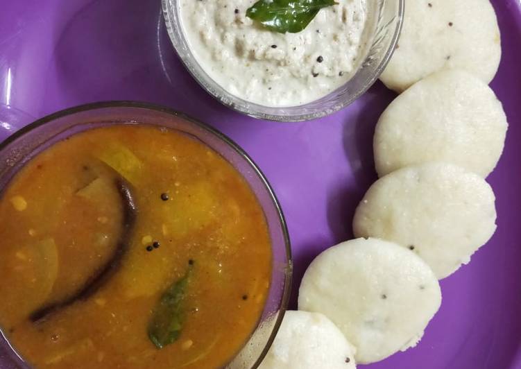 Simple Way to Make Quick Idli sambhar