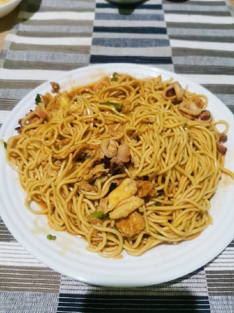 Langkah Gampang Membikin Resep Mie tek tek cumi nyemek yang Lezat Anti Ribet, Menggugah Selera
