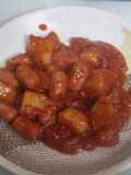 Mini salchichas con tomate