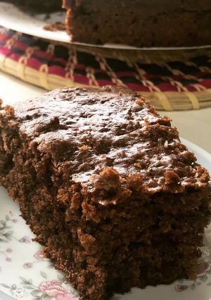 Una foto de Torta de chocolate y porotos negros