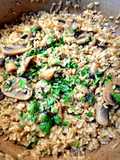 Καστανό ρύζι με μανιτάρια 🍄🍚 (Συνοδευτικό, one pot recipe)