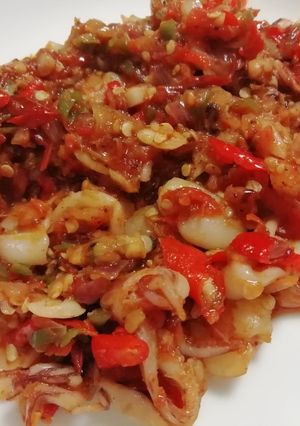 Foto resep Seafood Tumis Pedas