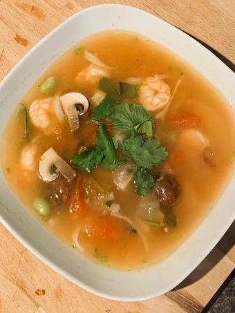Recipe Tom yum soup the  Makes Drooling Can spoil the tongue