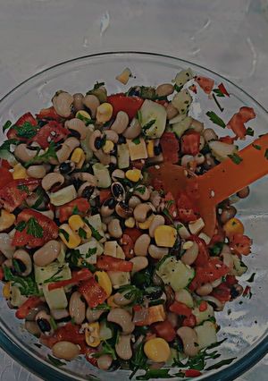 صورة لوصفة سلطة الفاصولياء الصحية 🥗