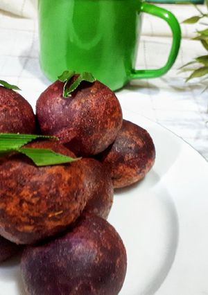 Foto resep Bola Bola Ubi Ungu