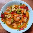 Asam-Asam Udang Tahu