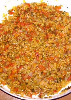 Una foto de Germinado de trigo a la mexicana